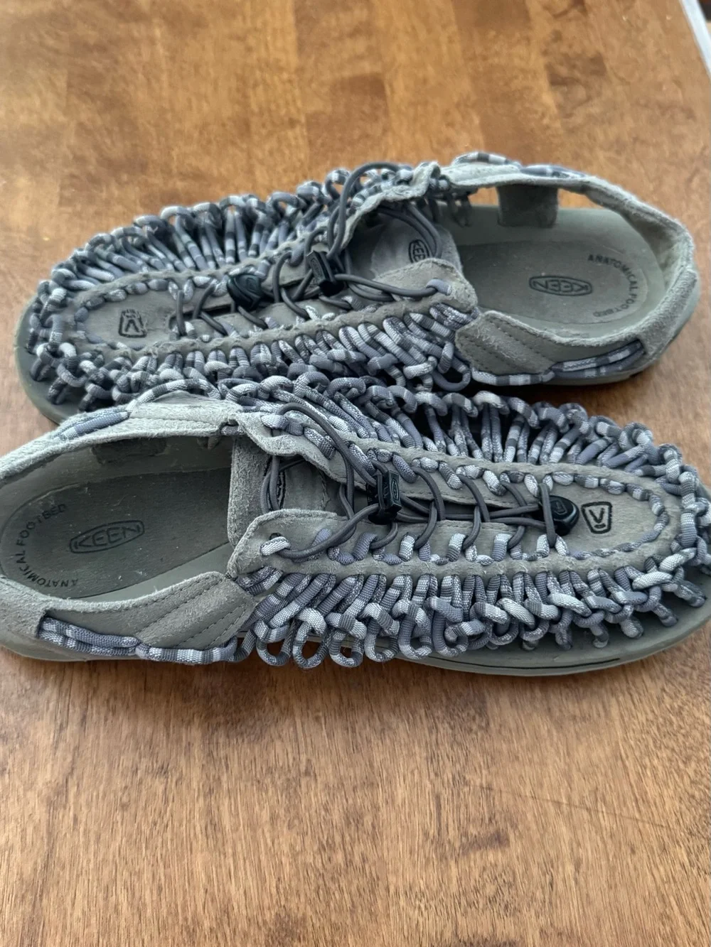 Keen UNEEK Grey Knotted Cord Sandals